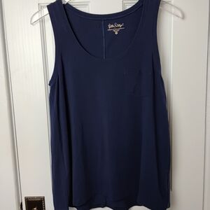Luxe Navy Tank Top